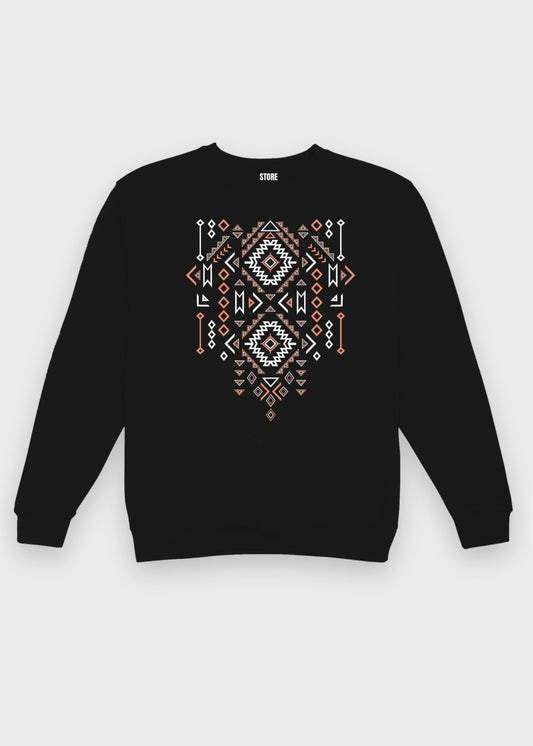 Tribal Geometry Pop Culture Sweatshirt