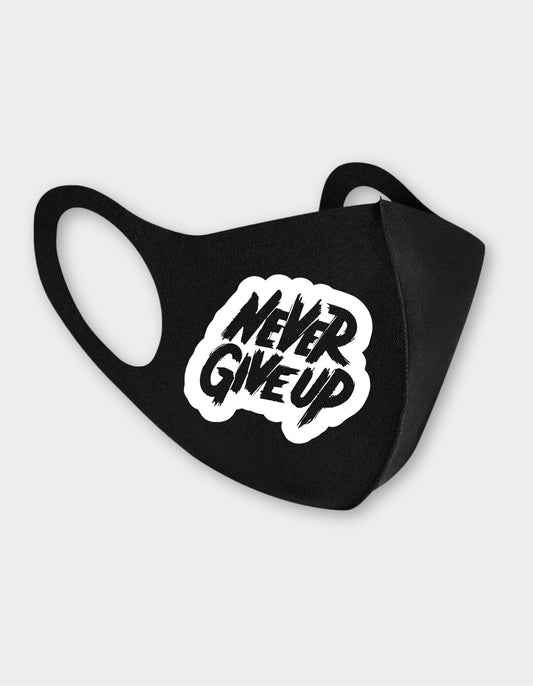 Never Give Up Simple Mask
